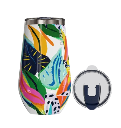 Halfsies Wine 16oz Patterns – Floral Reef