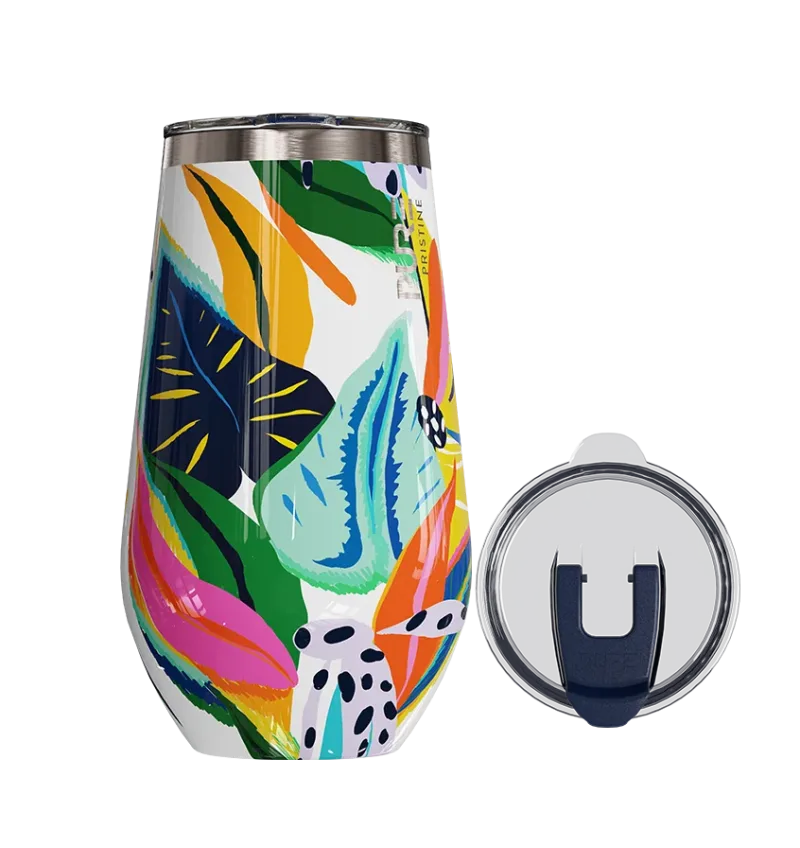 Halfsies Wine 16oz Patterns – Floral Reef