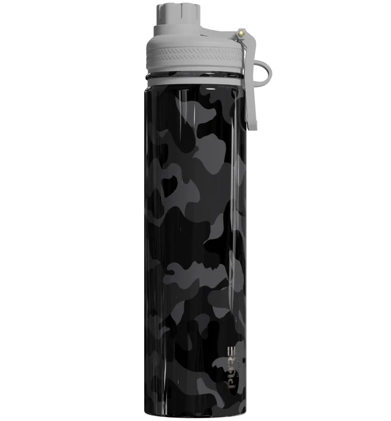 Endurance Bottle 25oz Patterns – Black Camo