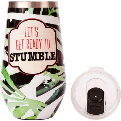 Halfsies Wine 16oz Sassy – Let's get ready to stumble