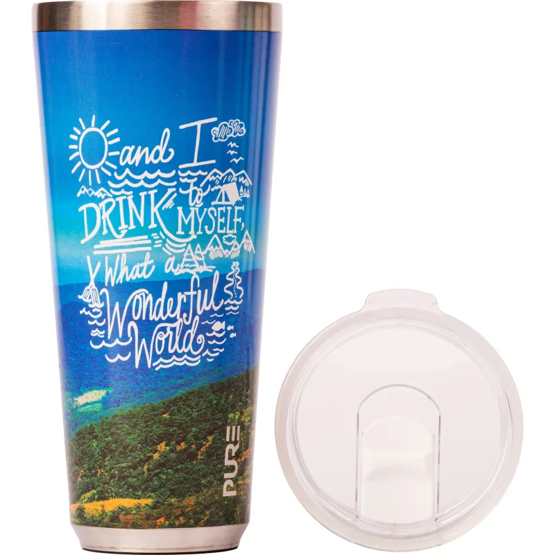 Twistie Tumbler 32oz Sassy – And I Drink To Myself What A Wonderful World