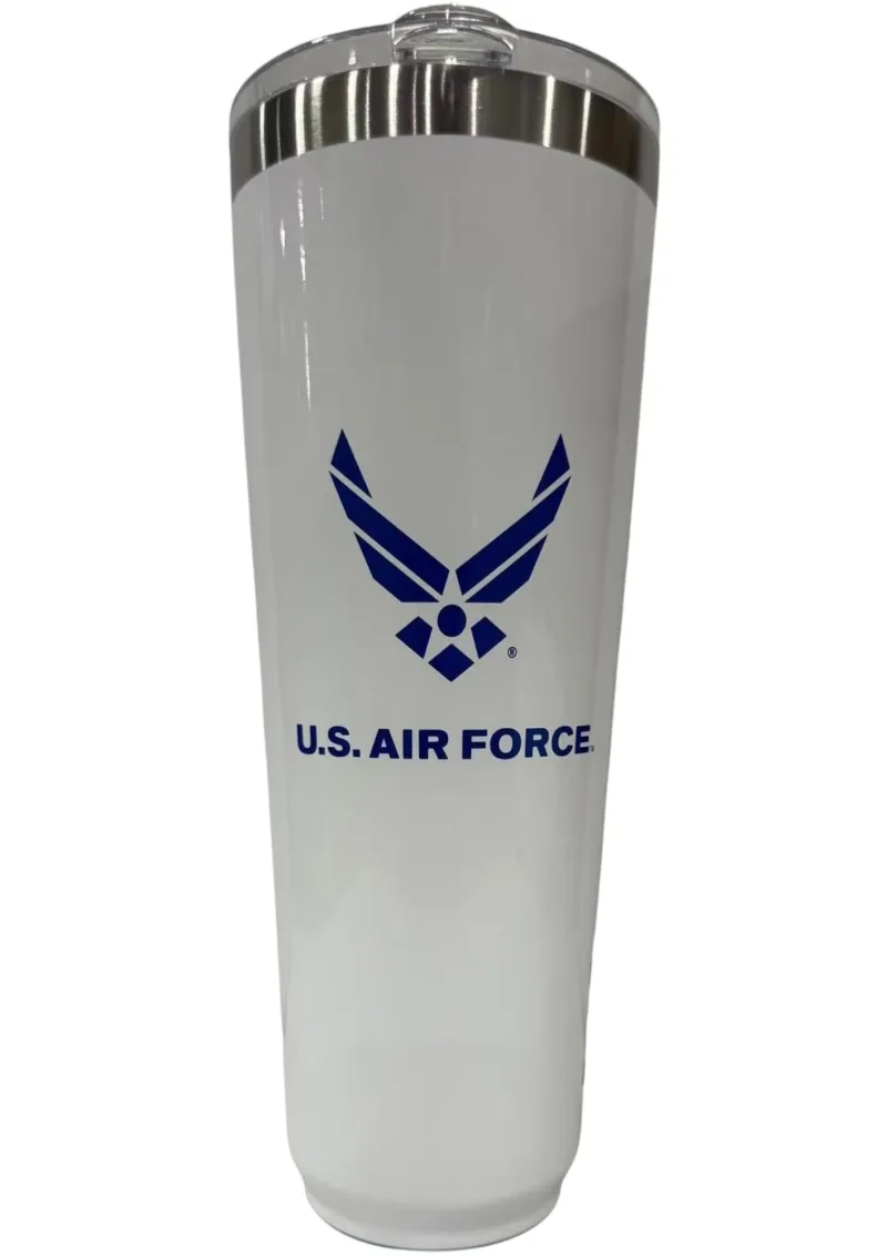 32oz Twistie Tumbler - Air Force Logo on White