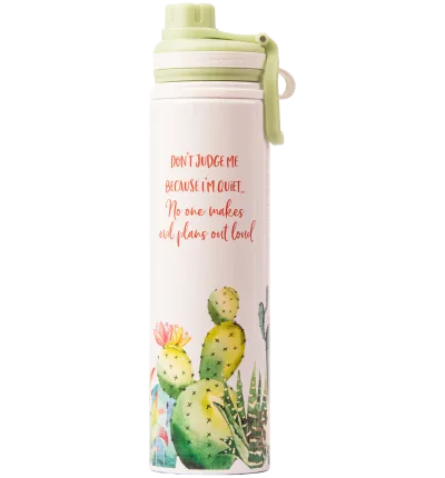 Endurance Bottle 25oz Sassy – Don't judge me because I'm quiet