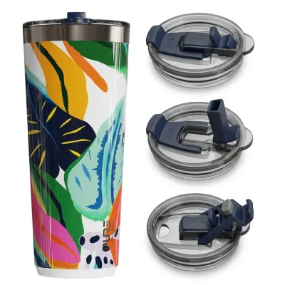 Twistie Tumbler 32oz Patterns – Floral Reef