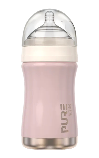 Hug Me Baby Bottle 8oz Solid – Piggy Pink