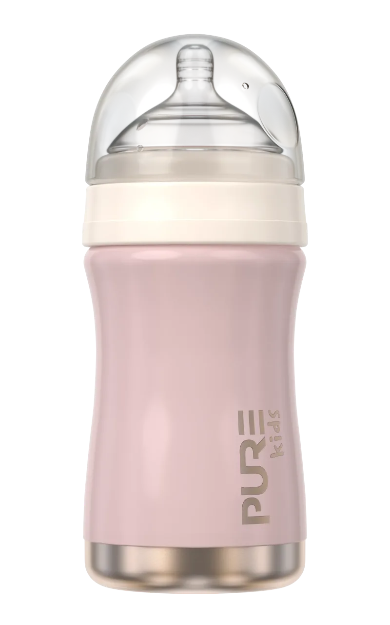 Hug Me Baby Bottle 8oz Solid – Piggy Pink